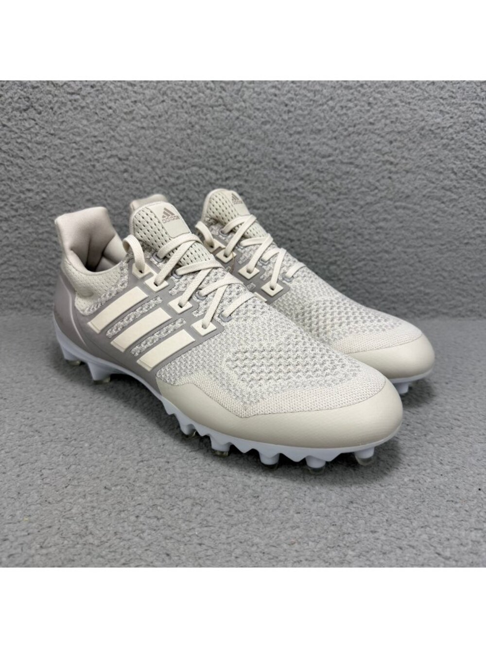 Adidas UltraBoost Cleats Mens 12.5 Shoes Cream Chalk 1.0 Football Talc Granite